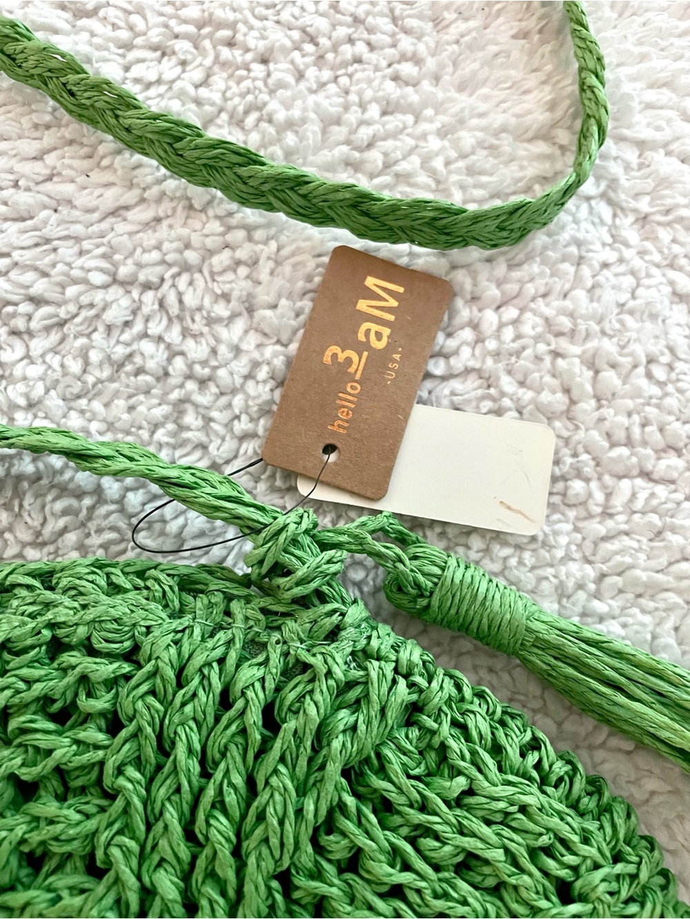 ๐ Green crochet boho crossbody ๐ - Picture 3 of 7